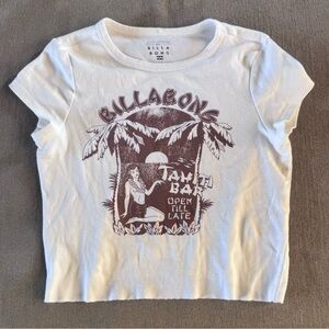 Billabong Cropped Cut Off Tee